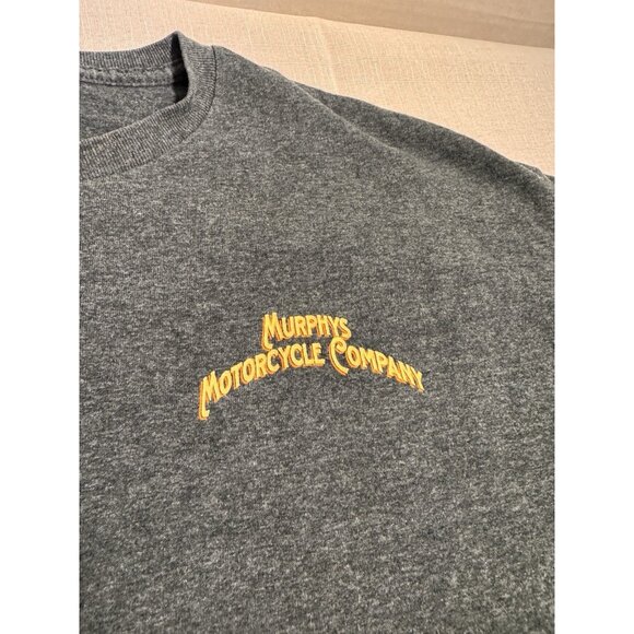 Murphys Motorcycle Company T Shirt Gray Murphys California Biker Graphic Tee - Picture 2 of 6